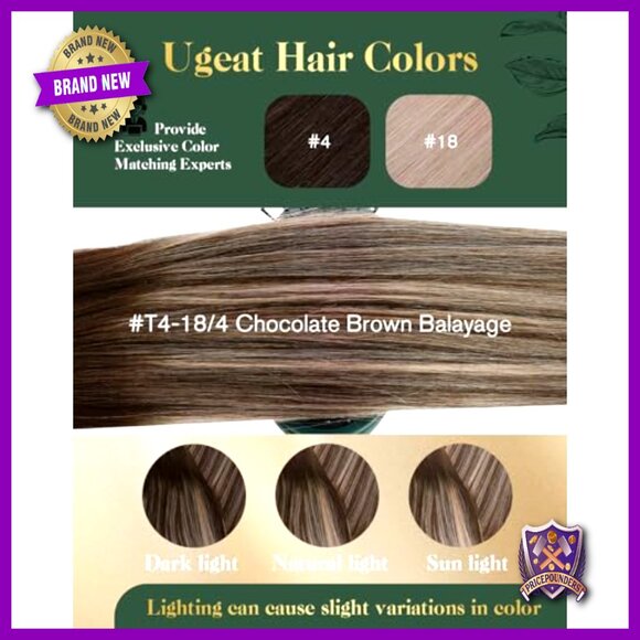 20 Inch Human Hair Clip-In Extensions, 7 Piece Double Weft Set main image 5